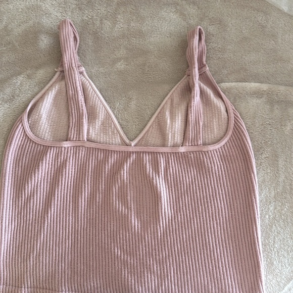 FP Intimately Washed Seamless Crop Top (NWOT) Never Worn - M/L - Rose/Mauve - Picture 2 of 4